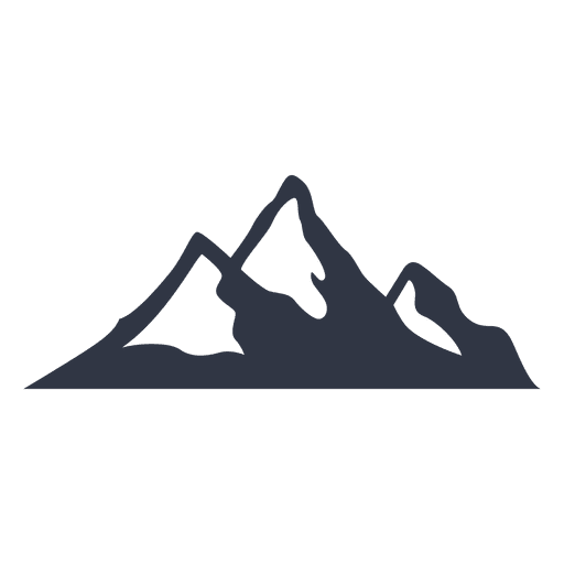 Snow Mountain Silhouette at GetDrawings | Free download