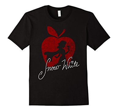 385x360 Disney Snow White Apple Silhouette Graphic T Shirt
