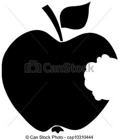 236x277 Bite Clipart Apple Bite Black.gif Silhouette Cameo