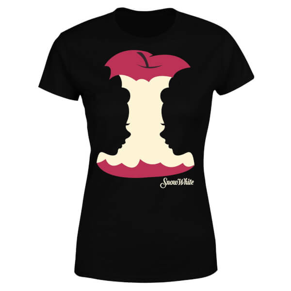 600x600 Disney Princess Colour Silhouette Snow White Apple Women's T Shirt