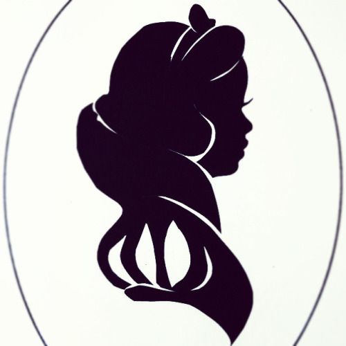 500x500 Snow White Silhouette