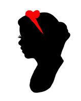 159x200 Snow White Silhouette Printable