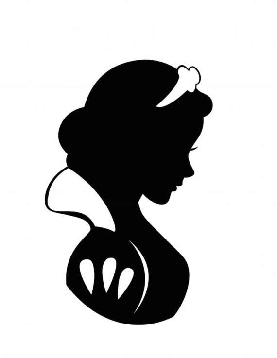 Snow White Silhouette at GetDrawings | Free download