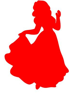 324x399 Snow White Silhouette Vinyl Decal Sticker Car Window Laptop