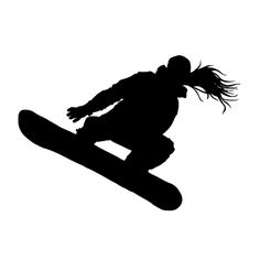 236x236 Silhouettes Of Snowboarders