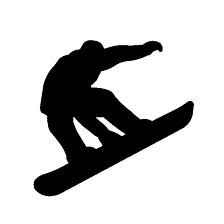 224x224 Snowboard Silhouette Set Silhouettes And Tattoo