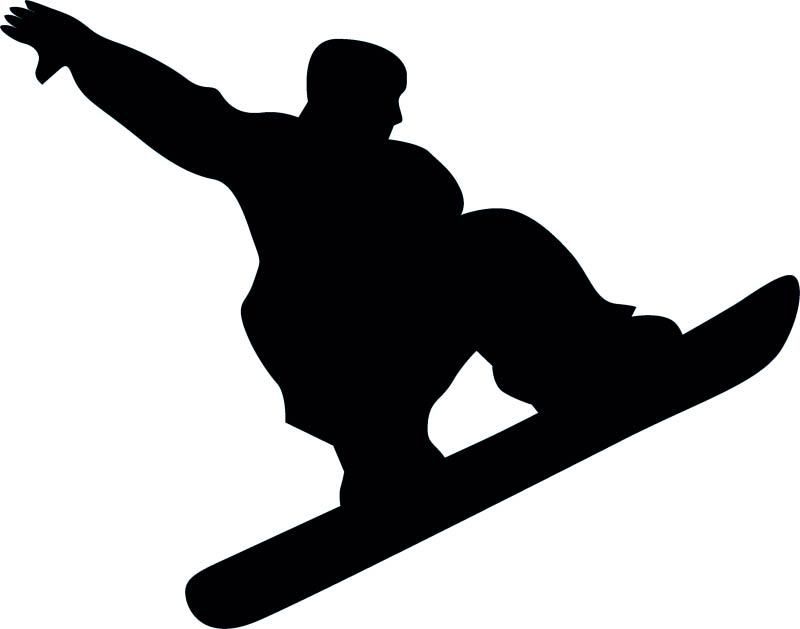 800x629 Snowboarding Silhouette