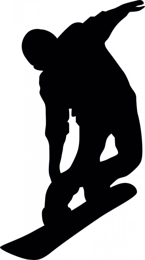 559x1000 Snowboarding Silhouette