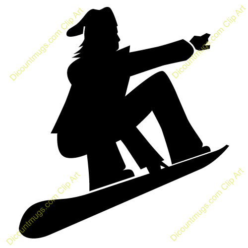 500x500 Snowboarding Clipart Man