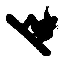 221x203 Silhouettes Of Snowboarders