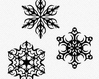340x270 Snowflake Svg Etsy