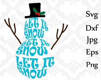 340x270 Let It Snow Svg Etsy