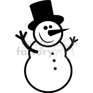 Snowman Silhouette Vector at GetDrawings | Free download