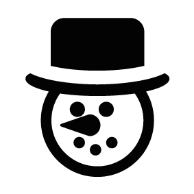 283x283 Snowman Silhouette Silhouette Of Snowman