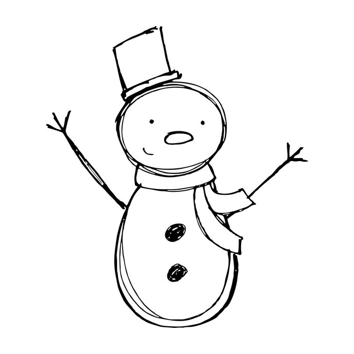 690x690 Snowman Graphics Design Svg, Dxf, Eps, Png, By Vectordesign On Zibbet
