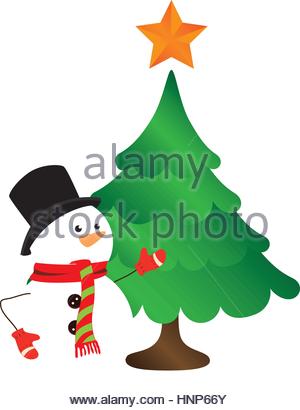 300x410 Silhouette Snowman With Hat And Scarf Vector Illustration Stock