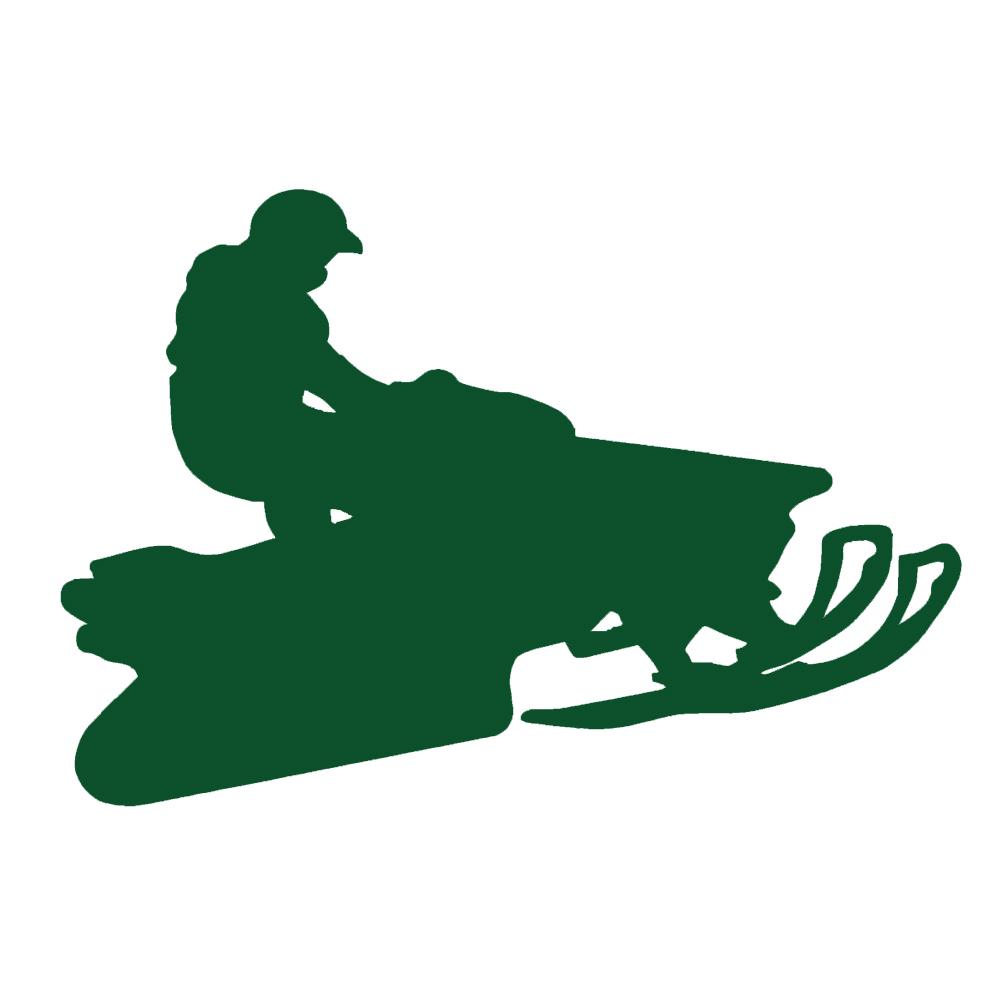 1001x1001 Snowmobile Jumper V1 Single Color Transfer Type Decal Stickerdad
