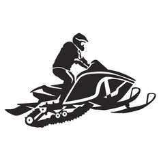 Snowmobile Silhouette Decal at GetDrawings | Free download