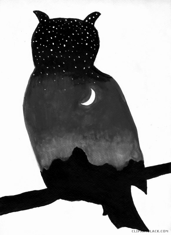 581x800 Owl Silhouette Animal Free Black White Clipart Images Clipartblack