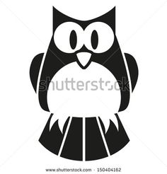 236x246 Cute Black And White Owl Posters, Art Prints Wijze Uilen