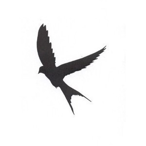 300x300 2 Bird Silhouette Flying Clipart