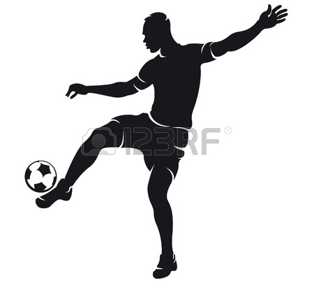 450x405 Footballer Silhouette Vector Clipart Panda