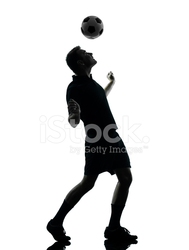 774x1024 Man Soccer Player Silhouette Stock Photos