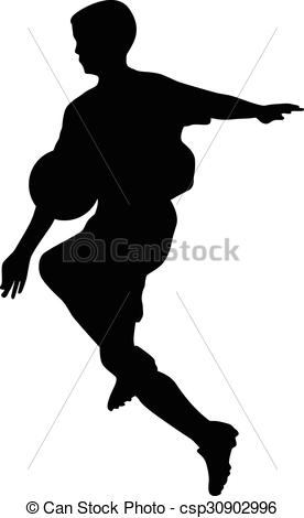 276x470 Soccer Player Silhouette Vector Eps Vectors