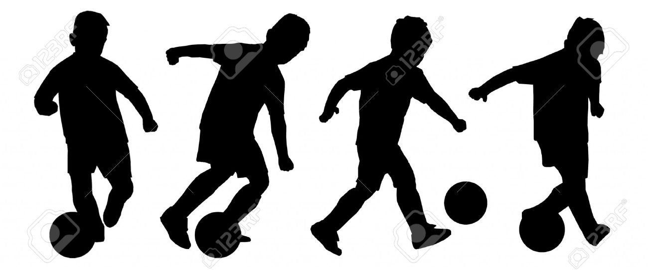 1300x542 Boy Soccer Silhouette Clipart