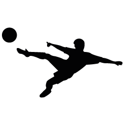 255x255 Soccer Silhouette Silhouette Of Soccer