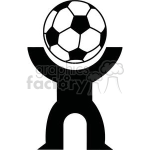 300x300 Royalty Free 2521 Royalty Free Abstract Silhouette Soccer Player