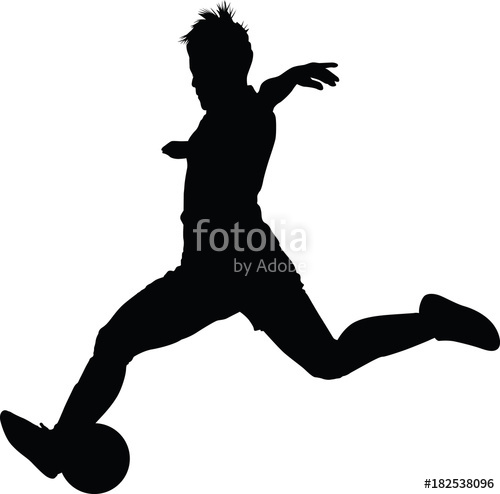 500x494 Soccer Women Silhouette. Girl Play Soccer Stock Image And Royalty