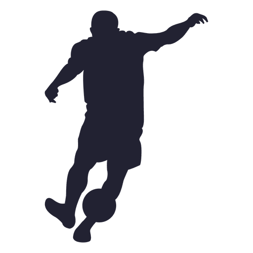 512x512 Male Playing Soccer Silhouette