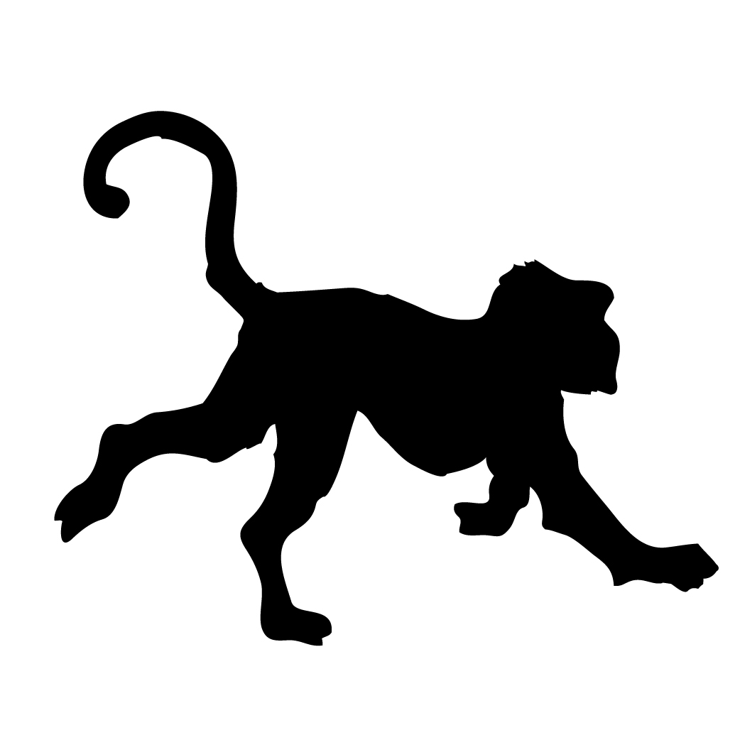 1042x1042 Monkey Silhouette Silhouettes Monkey, Silhouettes