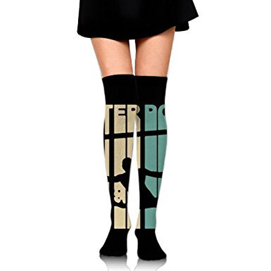 385x385 Vintage Style Water Polo Silhouette Luxury Women's Long Socks Long