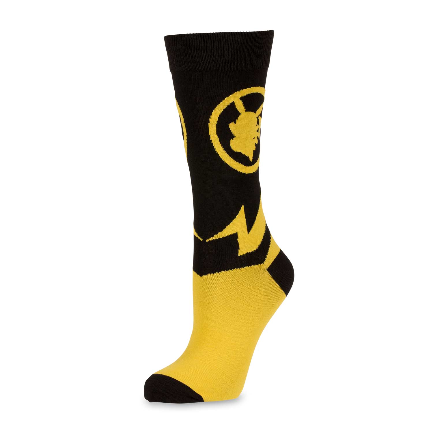 1500x1500 Pikachu Mid Calf Socks Silhouette Sync One Size Adult