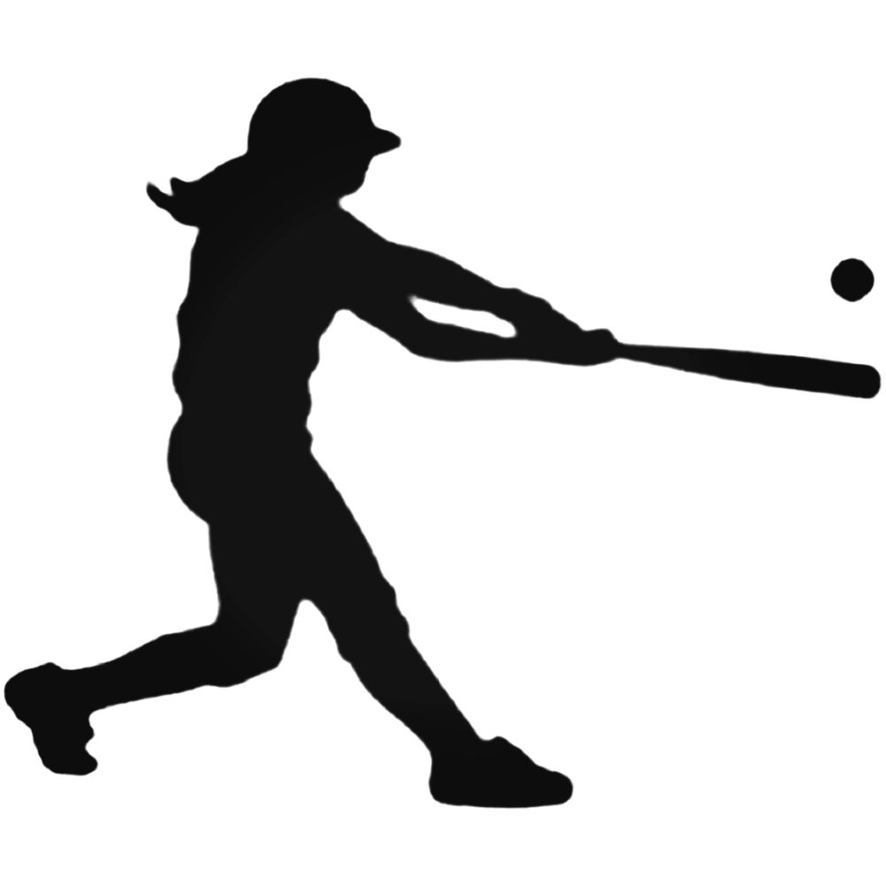 Softball Batter Silhouette at GetDrawings | Free download