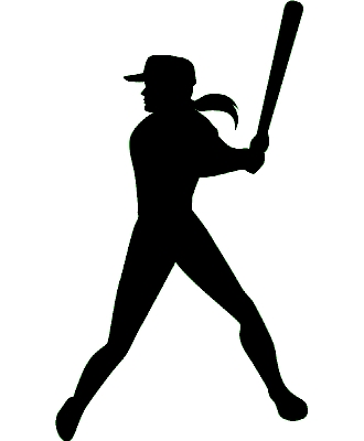 Softball Player Silhouette Clipart at GetDrawings | Free download