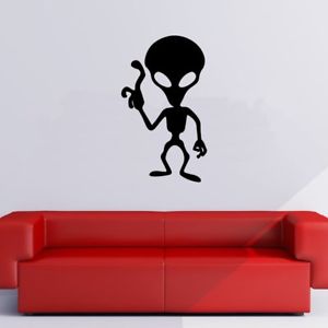 300x300 Alien Silhouette Ufo Planets And Space Wall Stickers Solar System