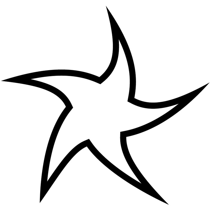 700x700 Curved Star Silhouette Planets And Space Wall Stickers Solar