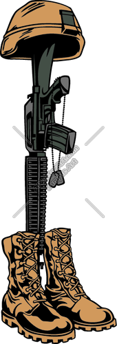 170x500 Clip Art Soldier Cross Praying Silhouette Free Download