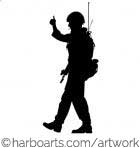 140x148 Download Soldier Saluting Silhouette