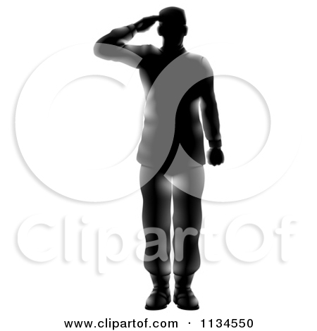 450x470 Female Soldier Saluting Clipart