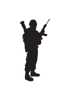 236x314 Items Similar To Soldier Silhouette Decal Military