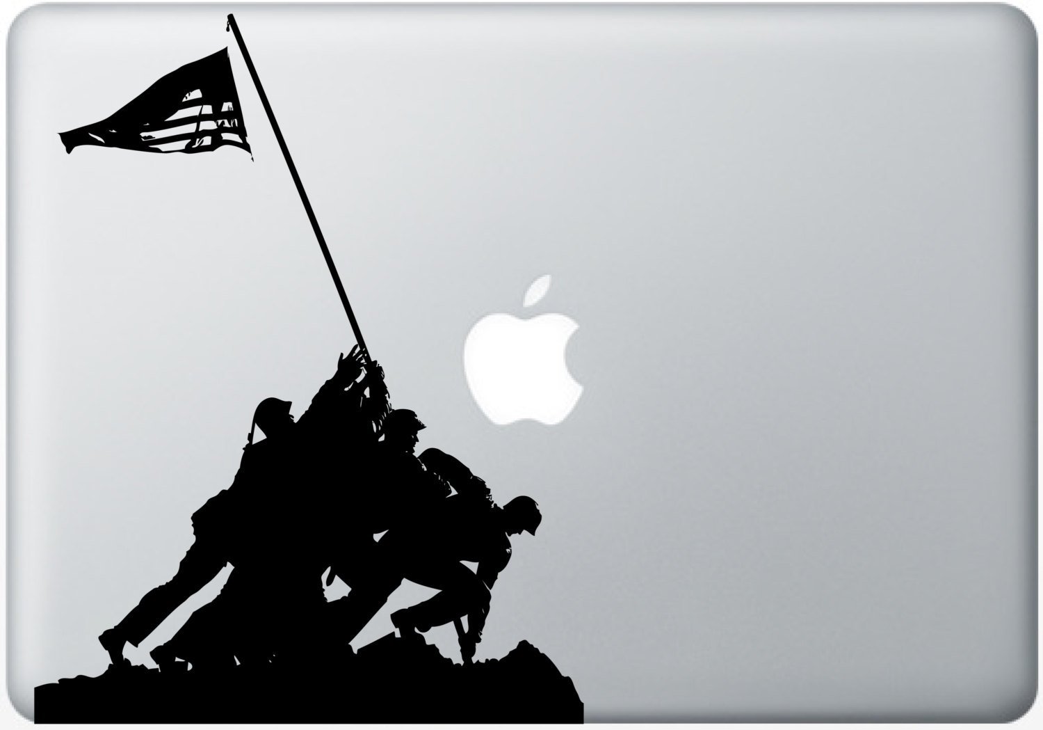 1500x1049 Silhouette Cutout Of American Marines Raising