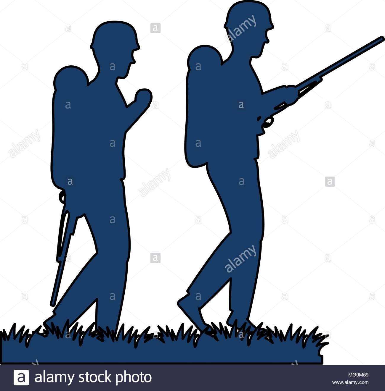 1300x1322 Soldiers Stock Vector Images