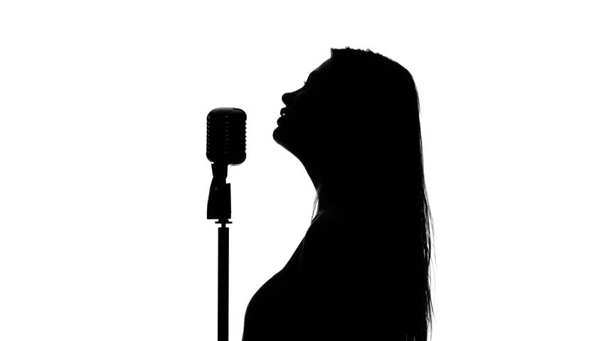 852x480 Artist Was Finishing The Song And Goes. Close Up. Silhouette