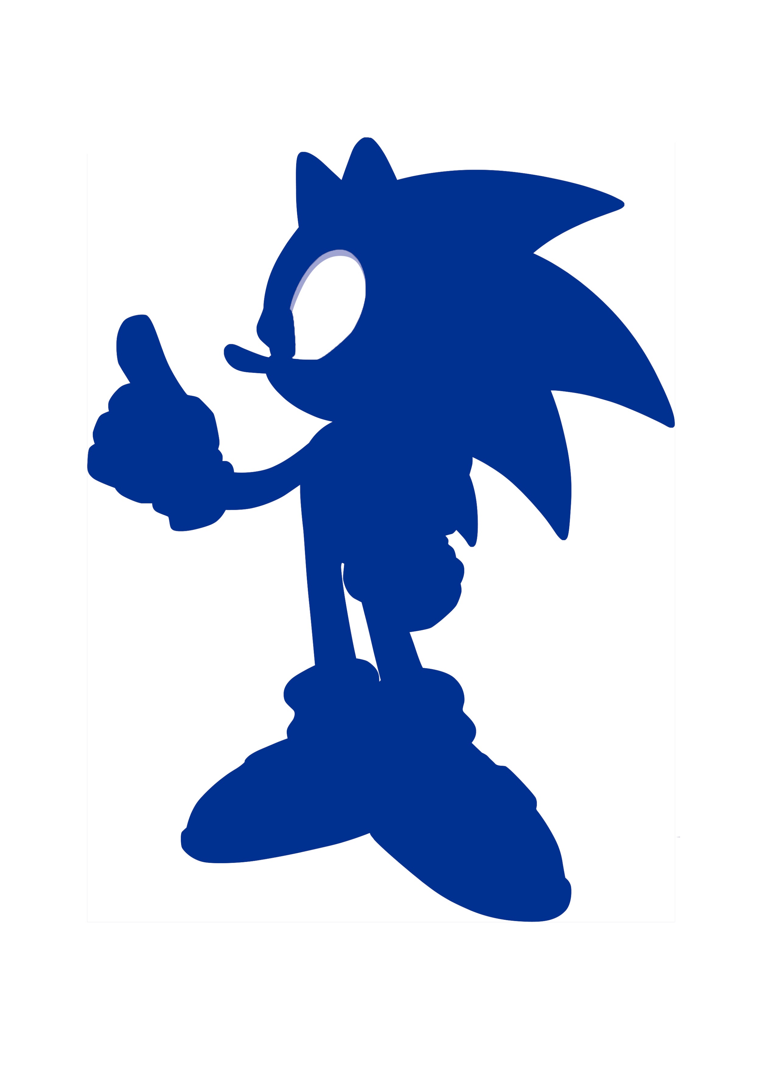 Sonic The Hedgehog Silhouette at GetDrawings | Free download