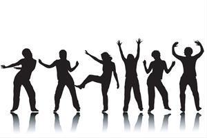 300x200 Line Dancing Clipart