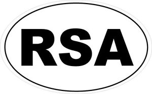 300x185 Rsa South Africa Silhouette In An Oval Shape Sticker